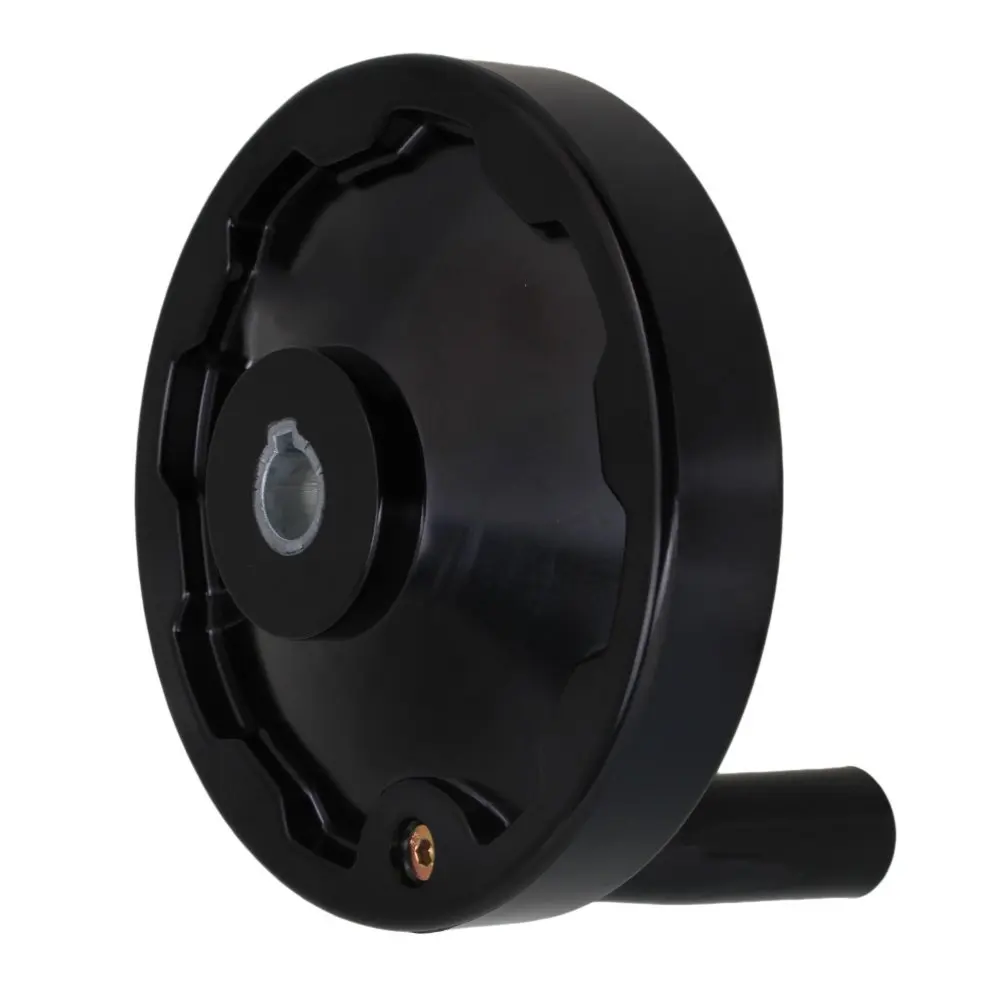 Черный пластиковый токарный станок фрезерный станок внутри пульсация ручное колесо с вращающейся ручкой 16x155 мм
