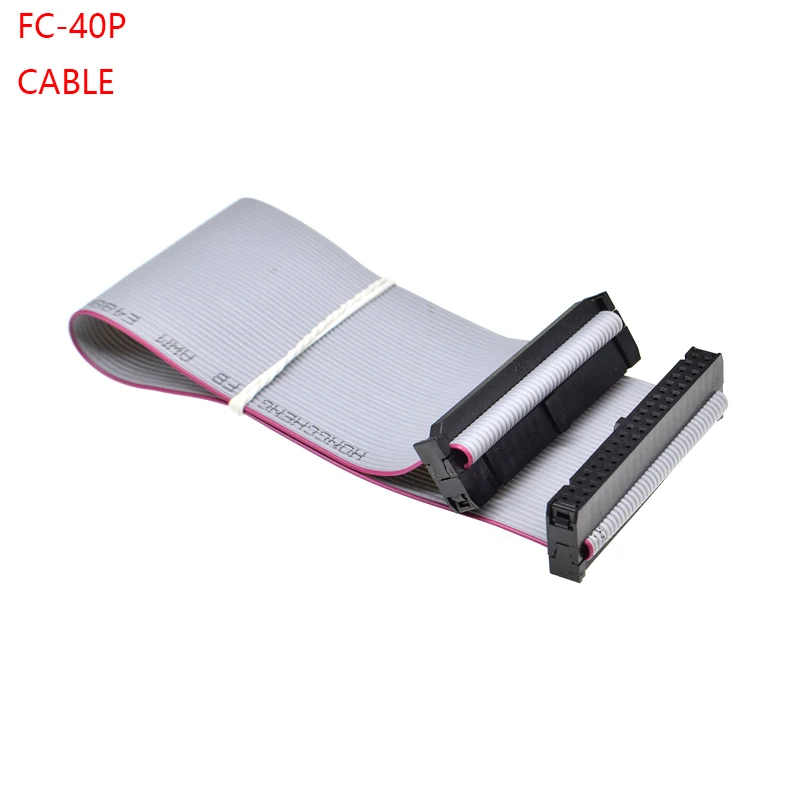 

1PCS FC-40p 20CM 2.54MM pitch JTAG AVR ISP DOWNLOAD CABLE 40P WIRE 40PIN Gray Flat Ribbon Data Cable FOR DC3 IDC BOX HEADER