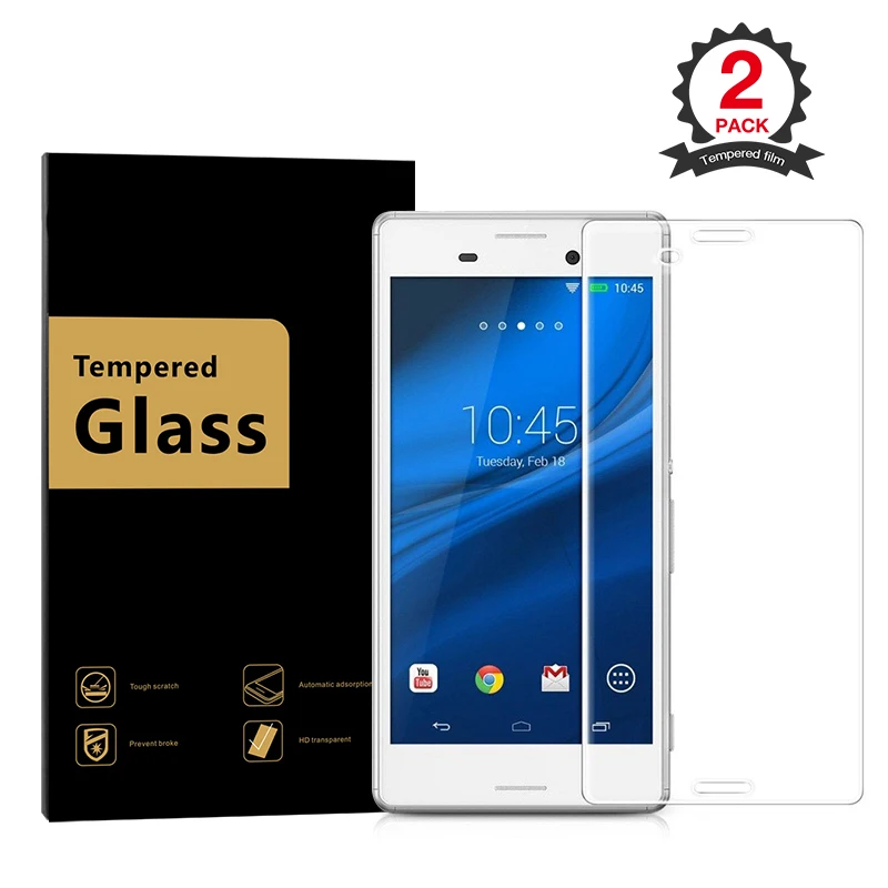 

2Pcs Anti-Explosion Super Clear 9H 2.5D Tempered Glass Screen Protector Film For Sony Xperia Z2 D6502 D6503 D6543 Z3 D6603 D6653