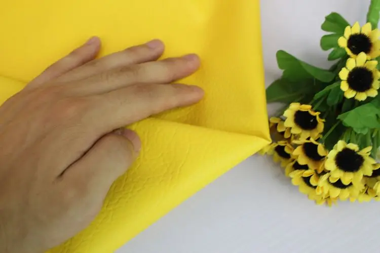 Желтая искусственная кожа ткань швейная Синтетическая Кожа Diy сумка материал 5" широкий продается двором