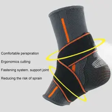 1 шт. эластичная поддержка щиколотки защита для колена компрессионная повязка баскетбольная защита повязка на ногу растяжения восстановление регулируемые виды спорта