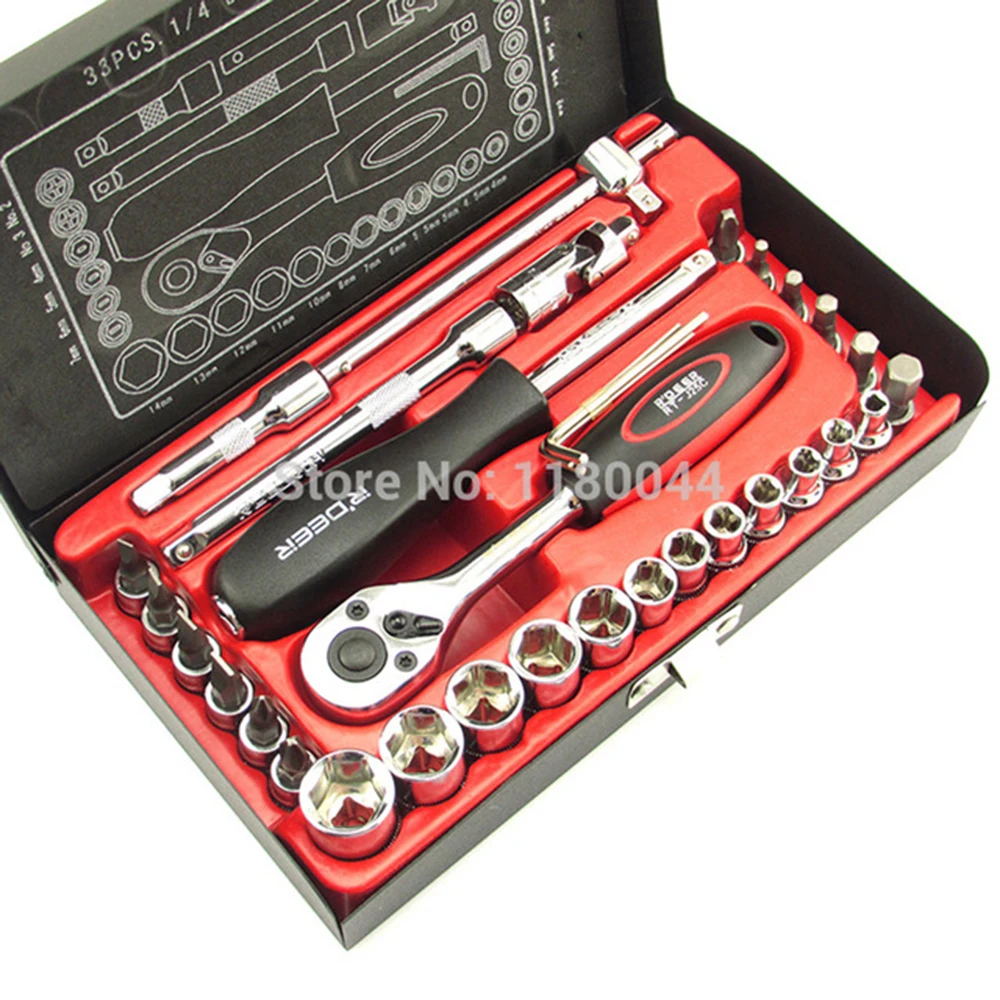 

free delivery Flying Deer 33 car repair kit tools Steam Socket wrench ratchet socket wrench set