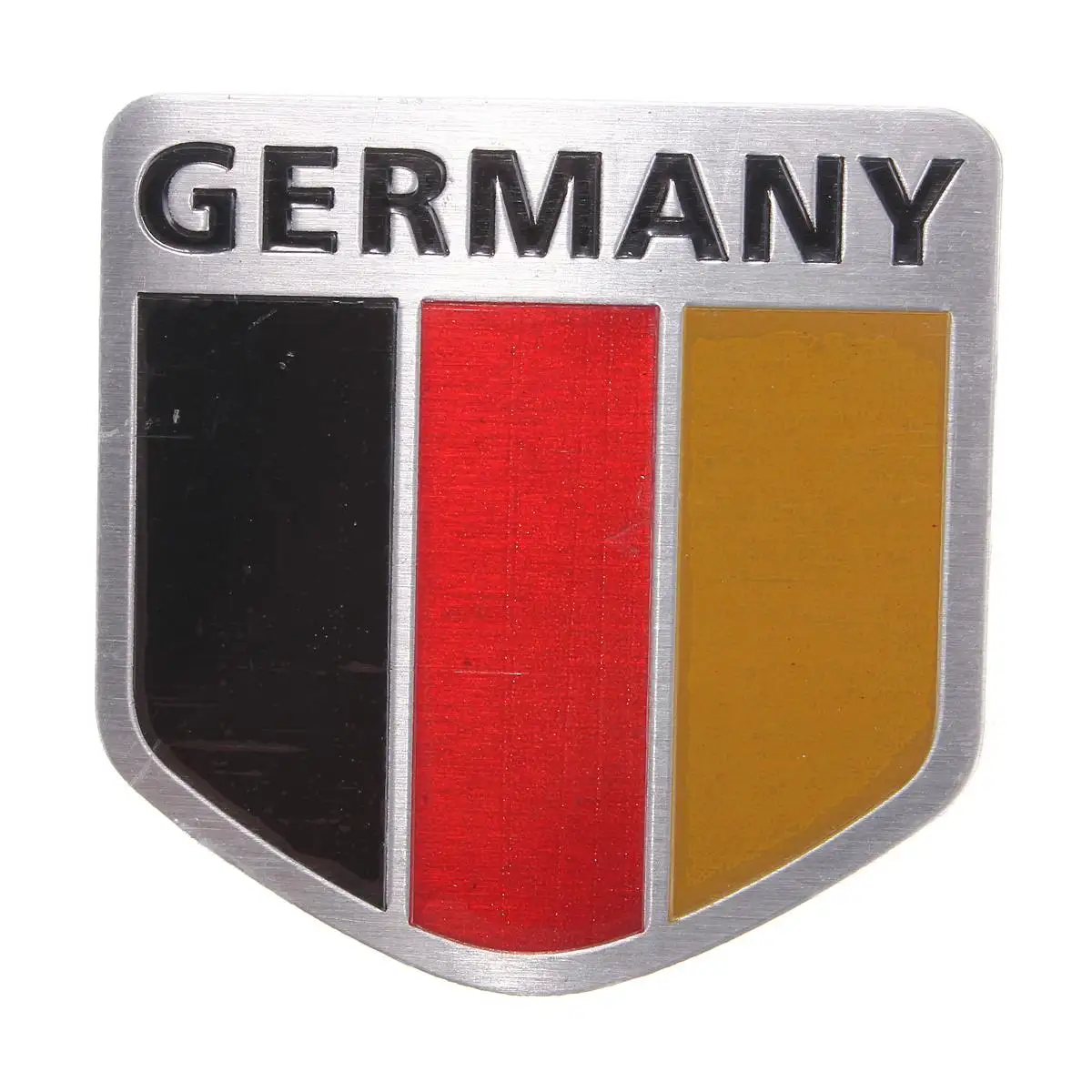 Universal Car Sticker German Flag Grille Emblem Badge 3D Aluminum for
