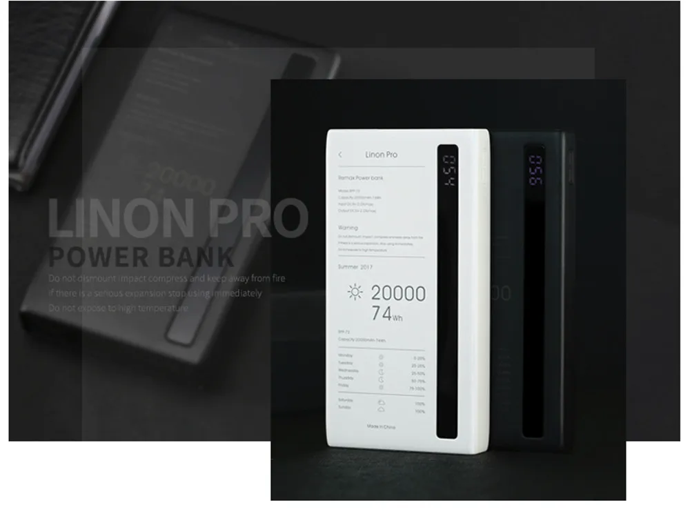 Linon Pro 20,000 mAh Power Bank