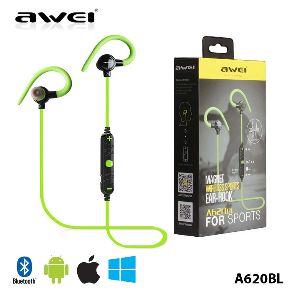 

a620bl mini lightweight smart wireless bluetooth earphone red in-ear stereo magnet headset anti-skid ear hook  design