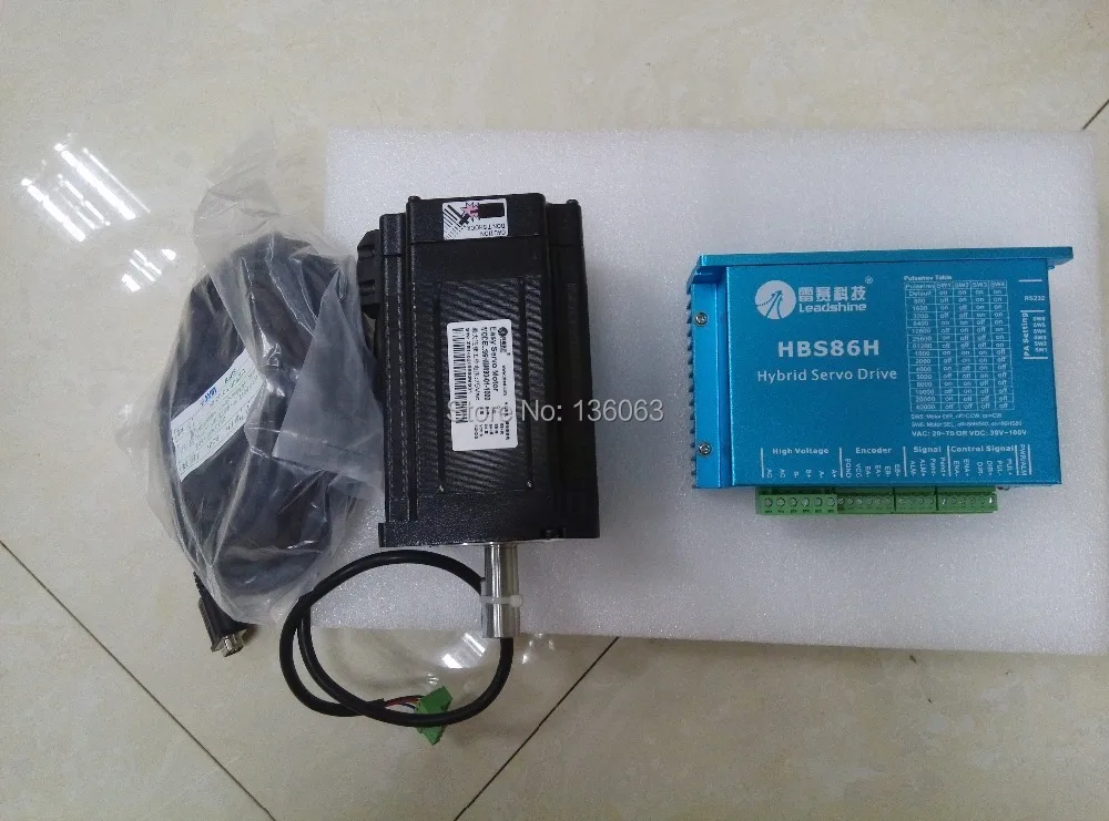 

HBS86H and 86HSM45-E1 Leadshine hybrid servo for CNC router/3D printer/cnc cutting machine