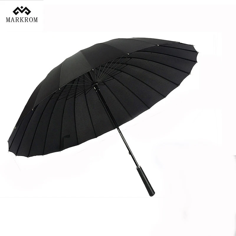 Long handle Umbrella Big 24K Strong Windproof Parasol For Heavy Rainlonghandled umbrella