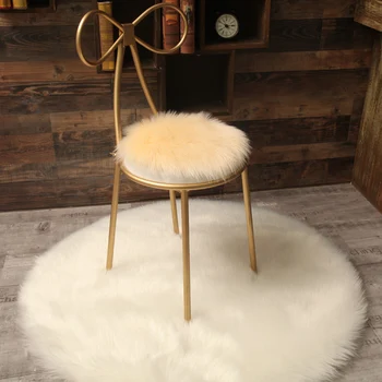 

2019 new Soft Comfortable long fur Cushion Chair Cushions For Chair Seat Cushion round Floor Home Office mat