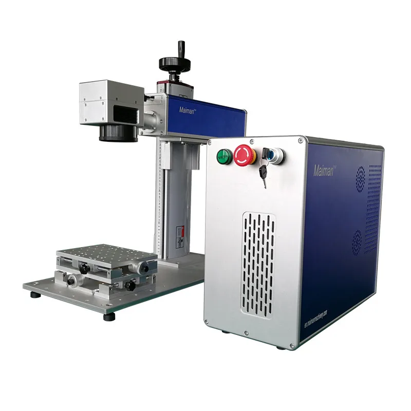 20w Portable fiber laser marking machine with Laptop /metal laser engraving machine Laser ...