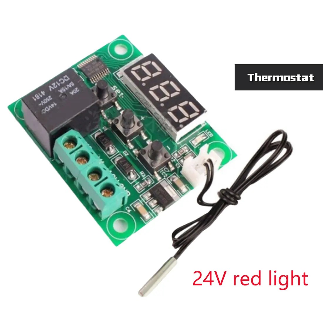 

DC 12V/24V LED Smart Digital Thermostat Temperature Control Thermometer Thermo Controller Switch Module Waterproof NTC Sensor