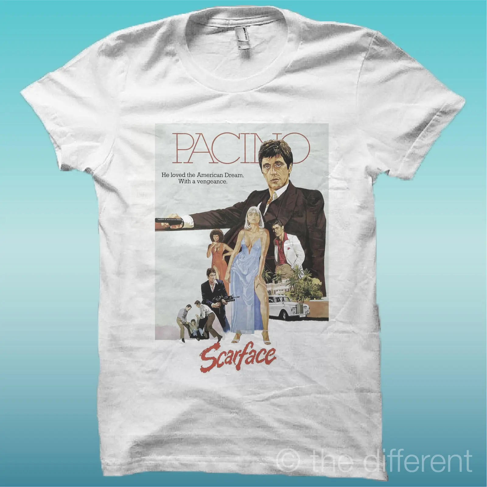 Футболка «Аль Пачино SCARFACE» белая счастье есть моя футболка Новая классная Повседневная футболка мужская унисекс новая