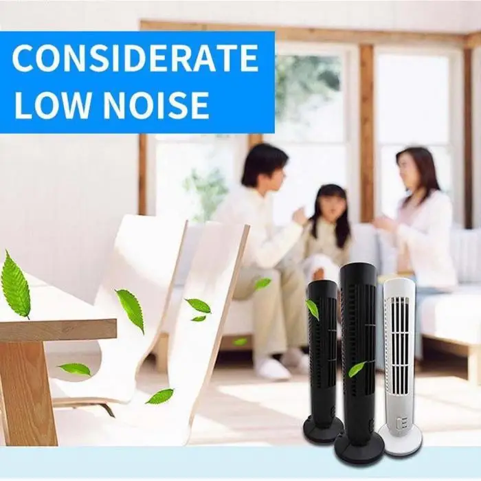 Fashion Useful Mini Portable USB Cooling Air Conditioner Purifier Tower Bladeless Desk Fan for Home Office Room HY99 AU09