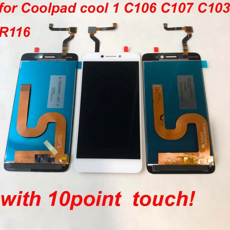 

Original For Cool1 Dual C106 R116 C103 LCD Display Touch Screen Digitizer Assembly Replacement For Letv Le LeEco Coolpad Cool 1c