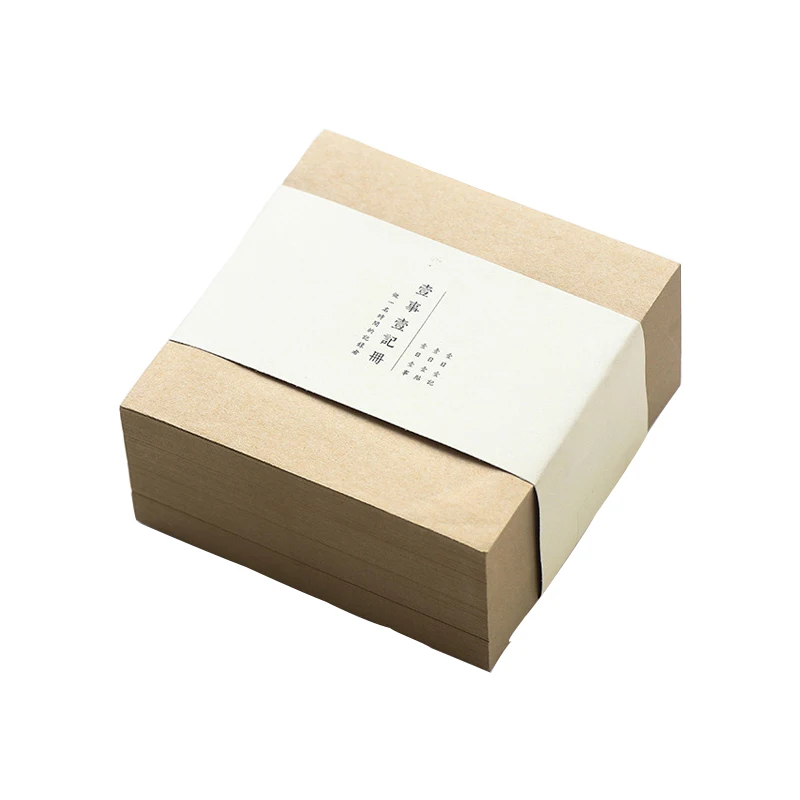 

400 Sheets Creative Cowhide Ivory White Square Block Note Paper Brick Convenience Sticker 400 Custom-made Convenience Sticker