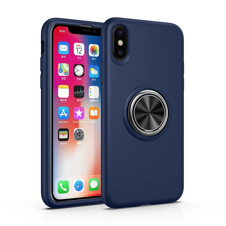 Роскошный металлический телефонный держатель для iPhone XS Max чехол XR мягкий из тпу