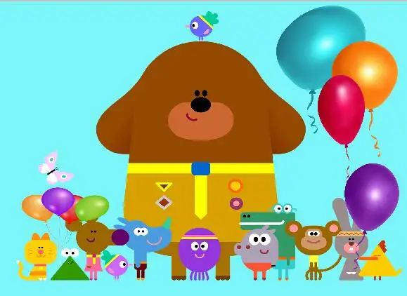 

7x5FT Hey Duggee Balloons Photo Studio Props Background Backdrops Vinyl