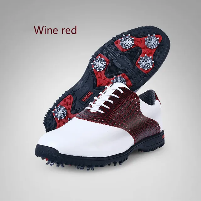 Buy Men Golf Shoes Genuine Leather Breathable Ultra