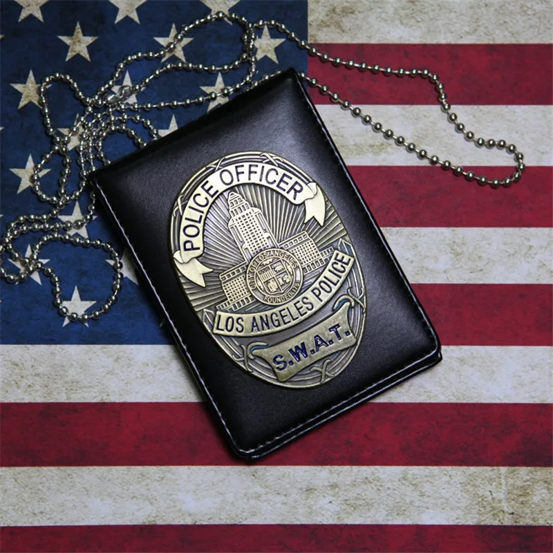 1 шт. LA полиции SWAT Officer карточка для бейджа ID Card Holder 1:1 подарок косплэй Collectionn распродажа 2 типов