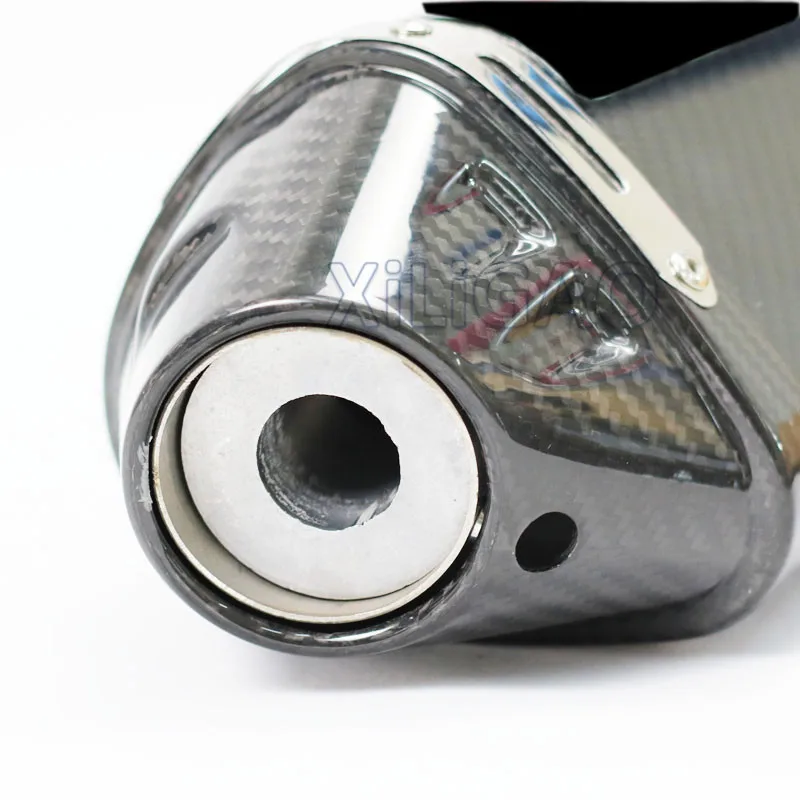 Escape motocicleta Escape tubo de fibra de carbono con DB Killer para Yamaha R6 Honda CBR KAWASAKI Ninja Z250 Z300 GSX250 ZX6R