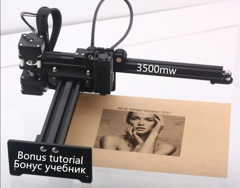 Бесплатная доставка NEJE Новый 3500mw 445 ~ 450nm деревянный Металл 5W 7000mw 7W лазерный гравер