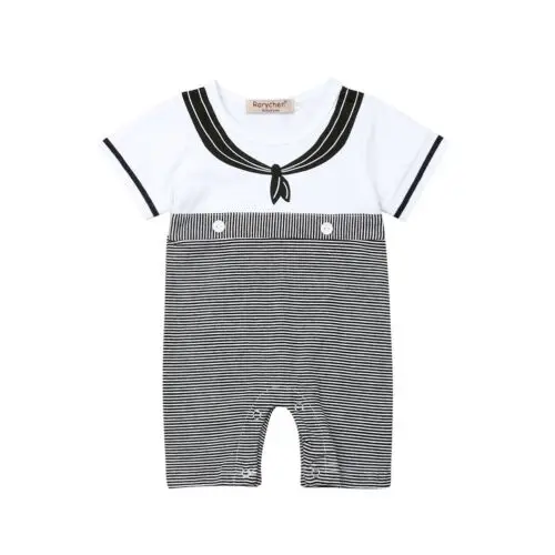 

Emmababy Newborn Kids Baby Boys Girls Striped Romper Jumpsuit Outfits Clothes
