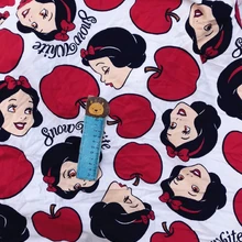 Хлопок прекрасная принцесса Белоснежка DIY ткань мягкая Костюмы ткани 100*170 см