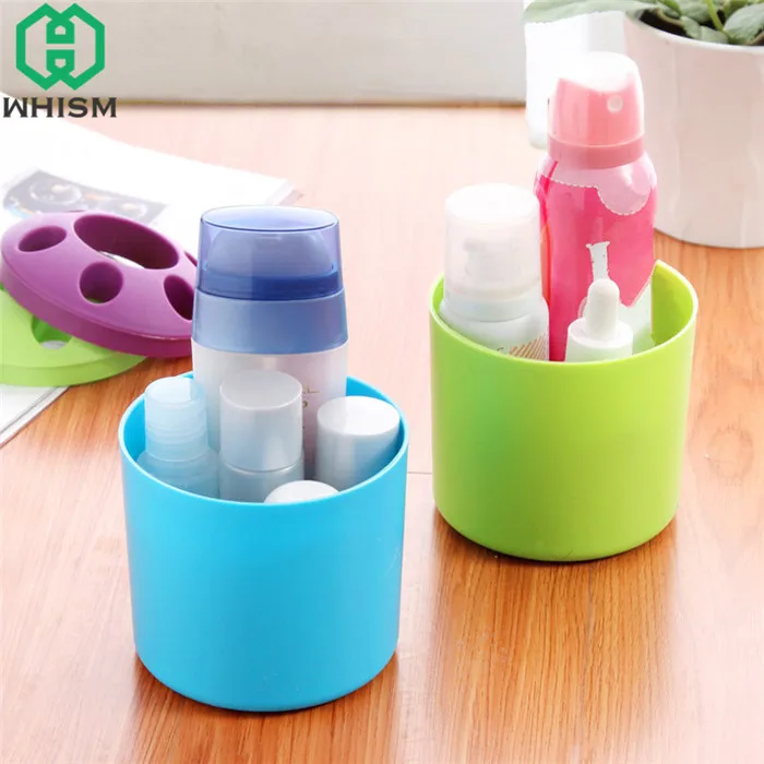 WHISM Plastic Couple Toothbrush Holder Toothpaste Container Pencil Pen
