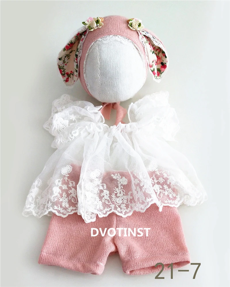Roupas do Bebê Conjunto de Acessórios Dvotinst Newborn Fotografia Adereços Chapéu Bonnet Estúdio Brotos Bebes Foto 13 Dvotinst newborn fotografia adereços roupas do bebê