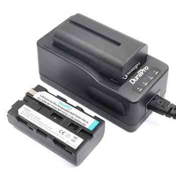 

2pcNP-F550 NP-F570 NP F550 F570 Rechargeable Li-ion Battery + LED Quick Charger for Sony CCD-SC55 CCD-TRV81 DCR-TRV210 MVC-FD81