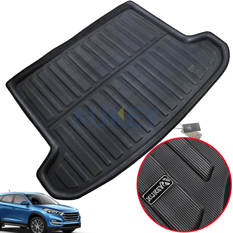 Black Trunk Liner For Hyundai Tucson TL 2016 2017 2018 Boot Liner Rear