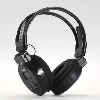 

new SH-S1 Headphone MP3 Player Foldable Over Ear Headset 3.5mm Wired Earphone FM Radio TF Card Music Player LCD Screen
