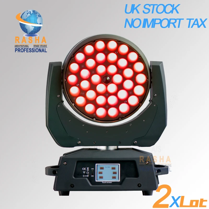 

2X LOT UK Warehouse NO IMPORT TAX 36*18W 6IN1 RGBAW UV ZOOM LED MOVING HEADLIGHT FOR DISCO PARTY EVENTY STAGE PRODUCTIONS