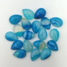 fashion 10x14MM Natural Stone beads Water drops oval Cabochon for jewelry making Necklace ring earrings accessories 50Pcs/lot
