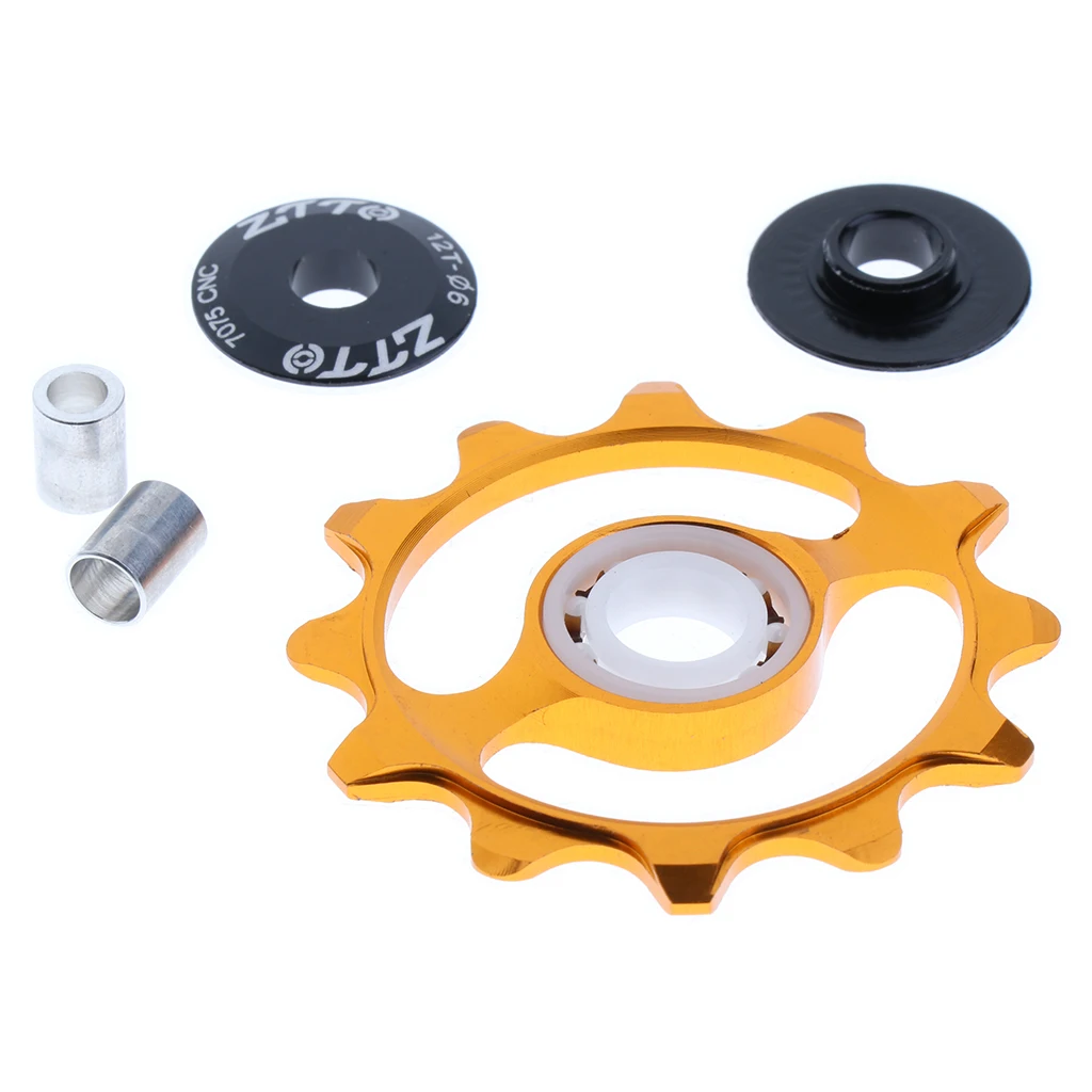 Ceramic Bike Jockey Wheel Pulley Wheel Bicycle Rear Derailleur Guide Pulley 12 T Support 9/10/11 Speed Cycling Bike Parts