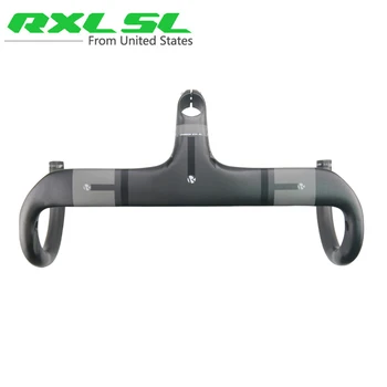 

RXL SL Cycling Carbon Handlebar Road Bike 28.6mm UD Matte 400/420/440 Gray Integrated Handlebars With Stem Bicycle Handlebar