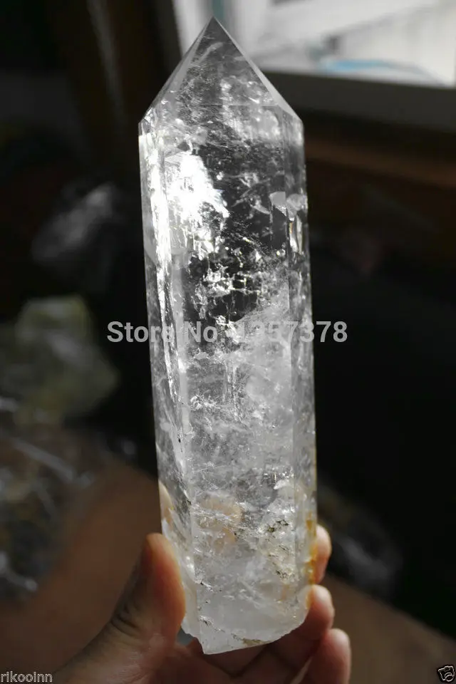 

huij 00338 Large Clear Quartz Natural Point Cluster Crystal Rough Healing Bronze Statue