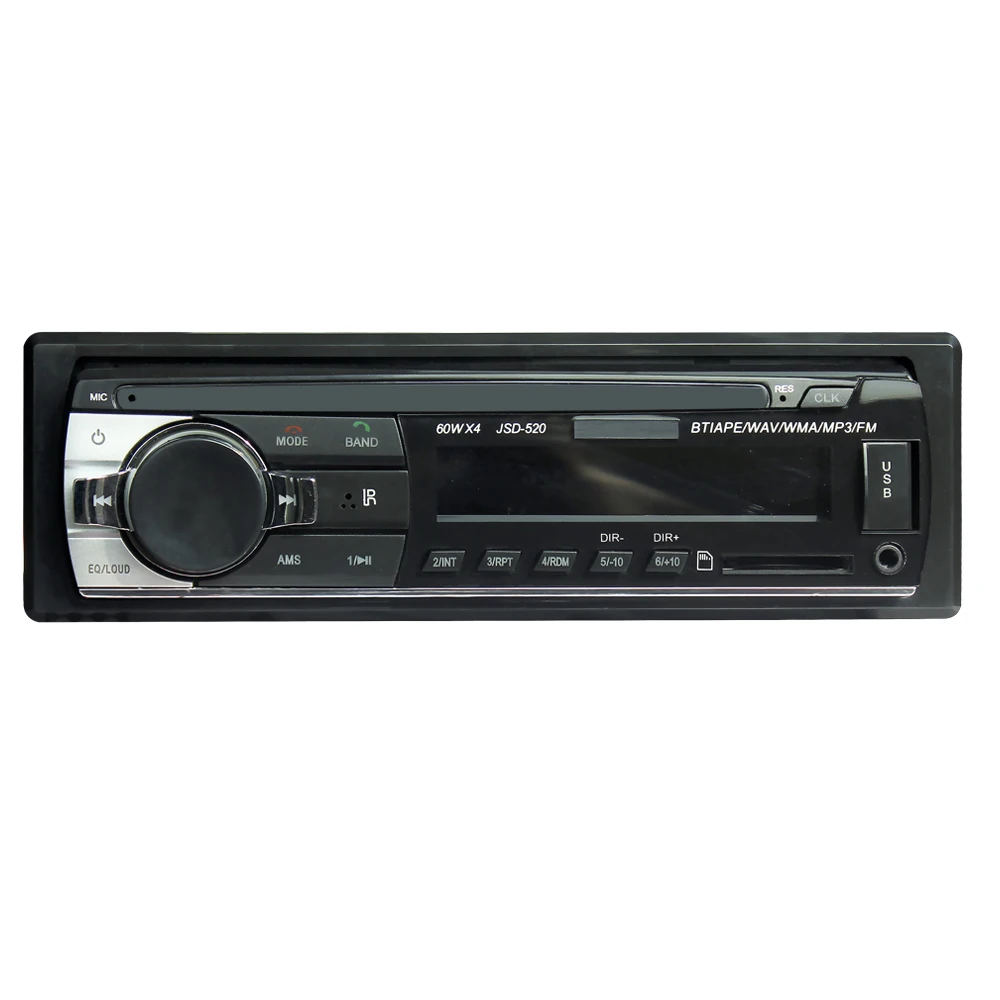 Автомагнитола JSD520 Bluetooth 12 В FM Aux вход поддержка Mp3/MP4 USB MMC WMA AUX TF радио плеер 1