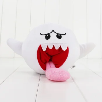 

15cm Super Mario Bros Ghost Plush Cartoon doll toy cute long red tongue open hands like a hug kawaii ghost soft stuffed doll