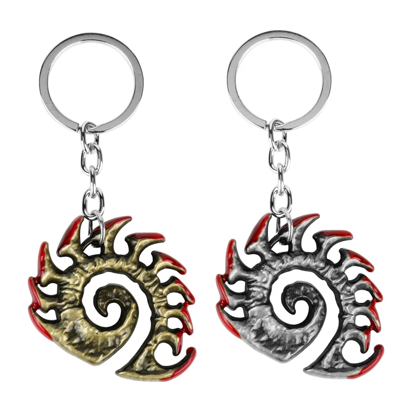 Dongsheng Starcraft Ciondolo Portachiavi Zerg Emblem Portachiavi Llaveros Starcraft Portachiavi In Lega Di Bronzo Chaveiro Gioco Gioielli