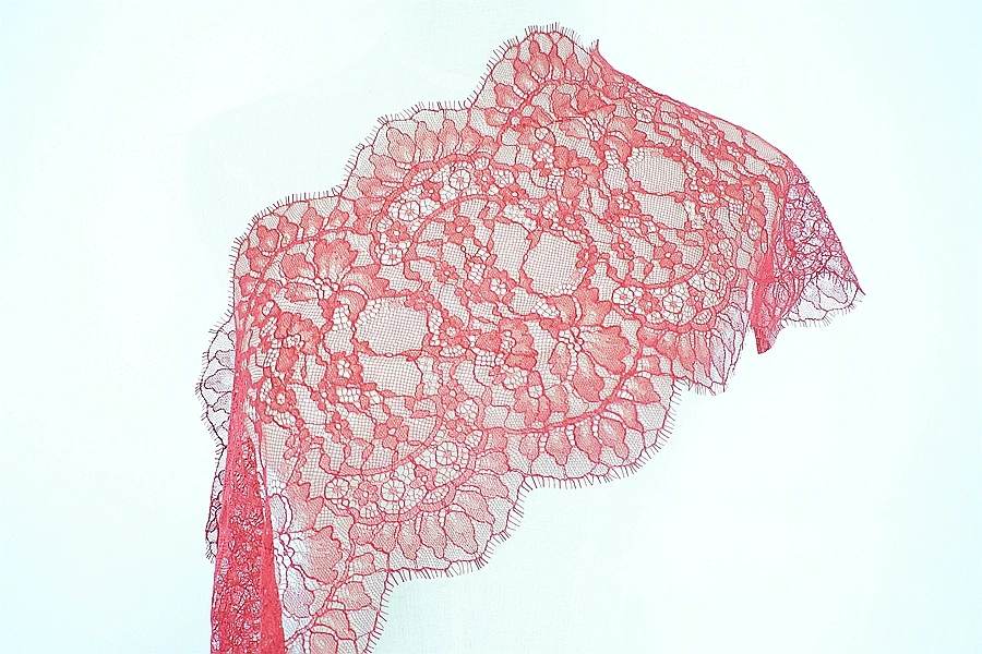 

LASUI New 3pieces/1lot Eyelash LACE Red lace fabric width22cm dress decoration clothes accessory kicthen accessories JM030