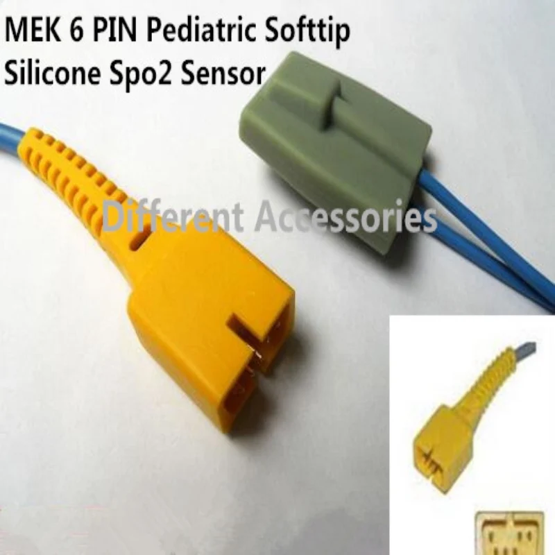 

Compatible For MEK MP100/110/400/500/1000,Pediatric Silicone Spo2 Sensor Probe Pulse Oximeter Probe Spo2 Adapter Cable 1M TPU