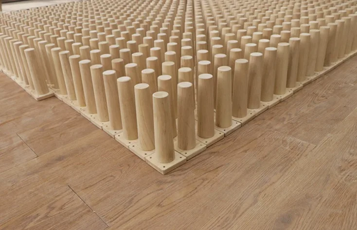 4Pieces/Lot H:7CM  Diameter:4-6.5cm   Solid Rubber Wood Sofa Cupboard Legs Feet  Wooden Leg Support Foot Furniture Parts