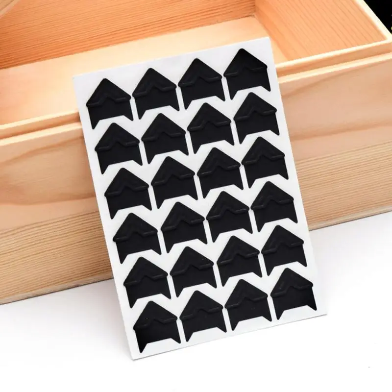 

120 pcs/lot 5 sheets DIY Vintage Corner Kraft Paper Stickers for Protect Photo Wedding Albums Frame Decoration Scrapbooking