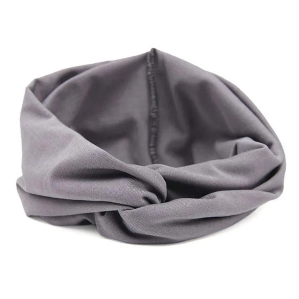 

New trendy headband Women 9 candy color Headwear Cross hair band Cloth Turban Headscarf Wrap super quality turbantes mujer #yk1