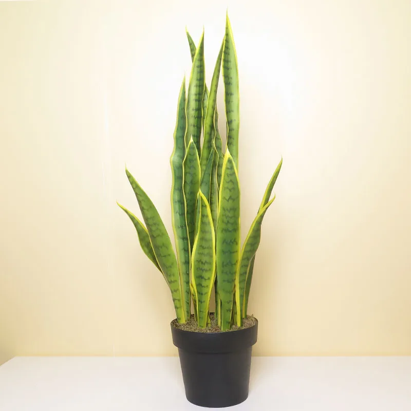 Искусственное суккулентное растение Agave пустынные растения Sansevieria Trifasciata Prain домашний офис Декор Искусственный Бонсай тропические листья