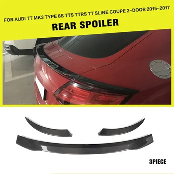 

Rear Trunk Spoiler Boot Wing Lip for Audi TT TTS TTRS Base Coupe Convertible 2015 2016 2017 Carbon Fiber / FRP