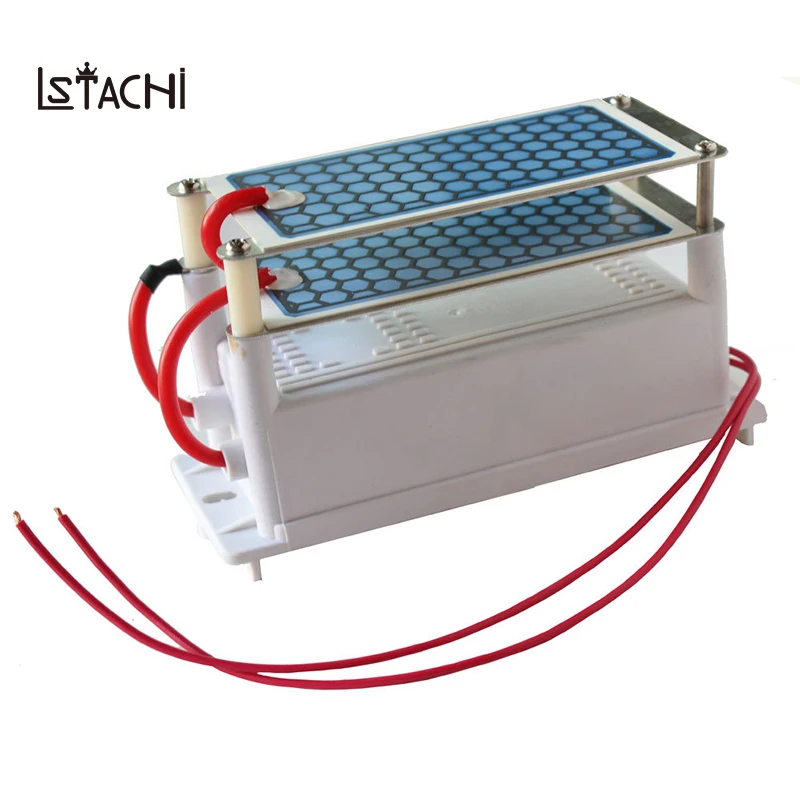 

LSTACHi Portable Ceramic Ozone Generator Double Integrated Ceramic Plate Ozonizer Air Water Air Purifier 220V/110V 10g Household