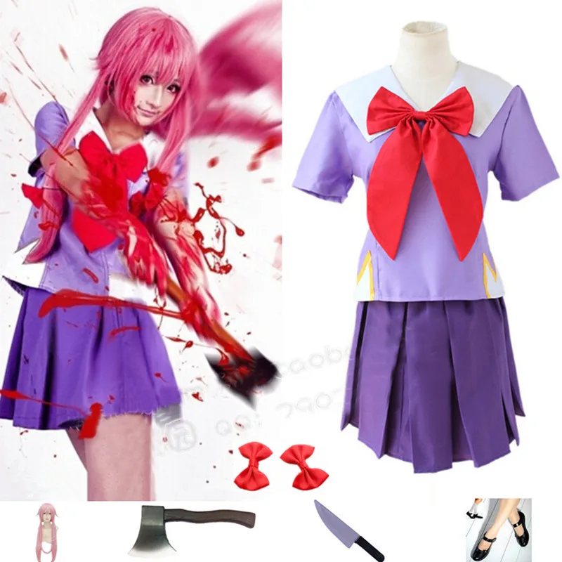 The-Future-Diary-Cosplay-Costume-school-Uniform-Dress-Gasai-Yuno-Cosplay-Mirai-Nikki-2nd-Female-Halloween