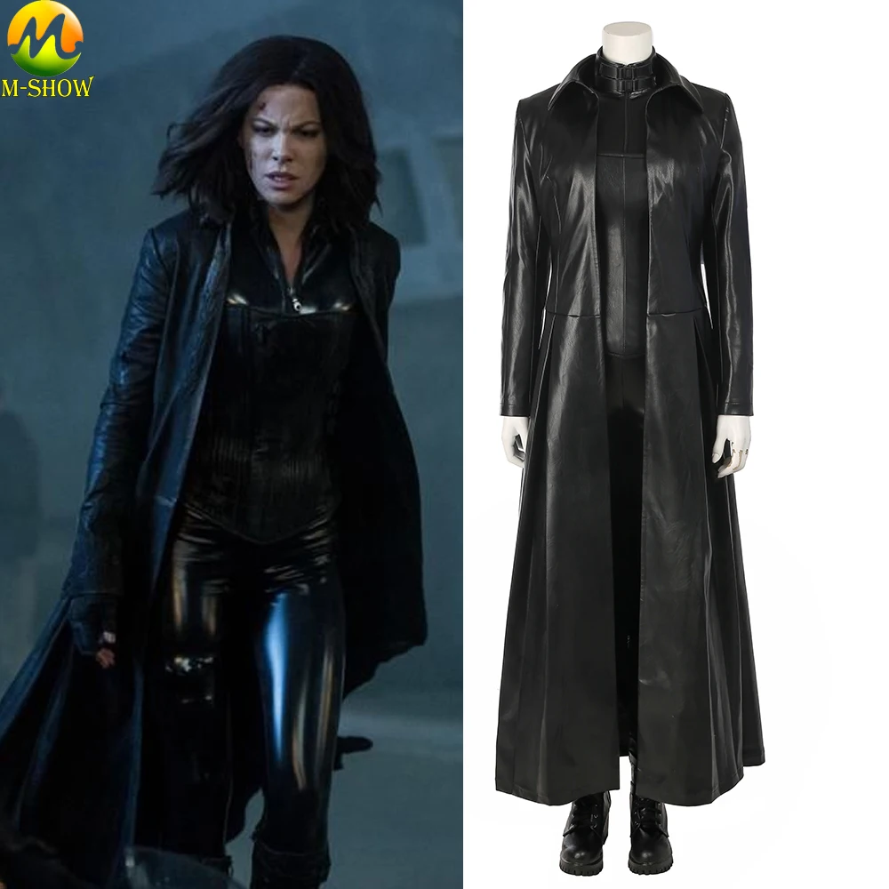

Underworld Blood Wars Selene Cosplay Costume Vampire Selena Cosplay Costume Women Halloween Jumpsuit Leather Clothing