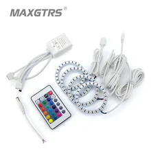 One Set Multi-Color 60mm 70mm 80mm 90mm 100mm 120mm Angel Eyes 5050 RGB Halo Rings LED Bulb Car Motorcyle Headlight DRL Fog Lamp